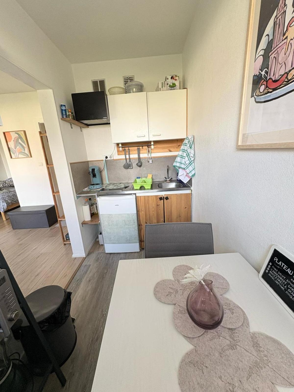 Lumineux 1 Pièce Avec Parking Fermé Et Arrêt De Tram à 100 M Apartamento